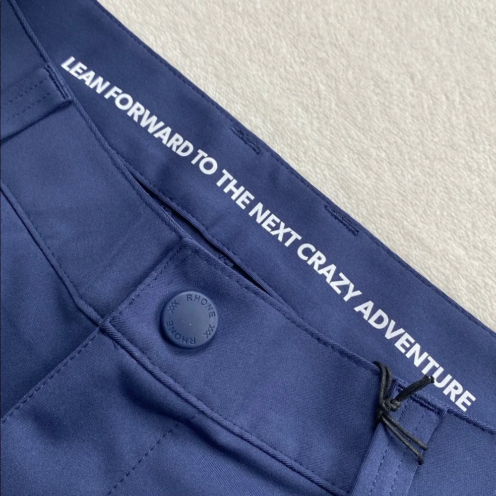 Rhone Commuter Flex Knit Flat Front Lifestyle/Performance Short (Navy) - Picture 7 of 16